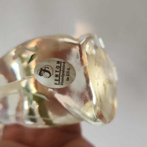 *Rare* Signed Fenton Opalescent Cat Figurine - Picture 2 of 7